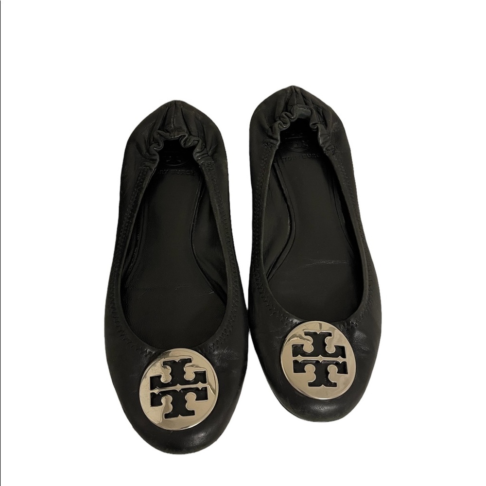 Tory Burch Black Flats